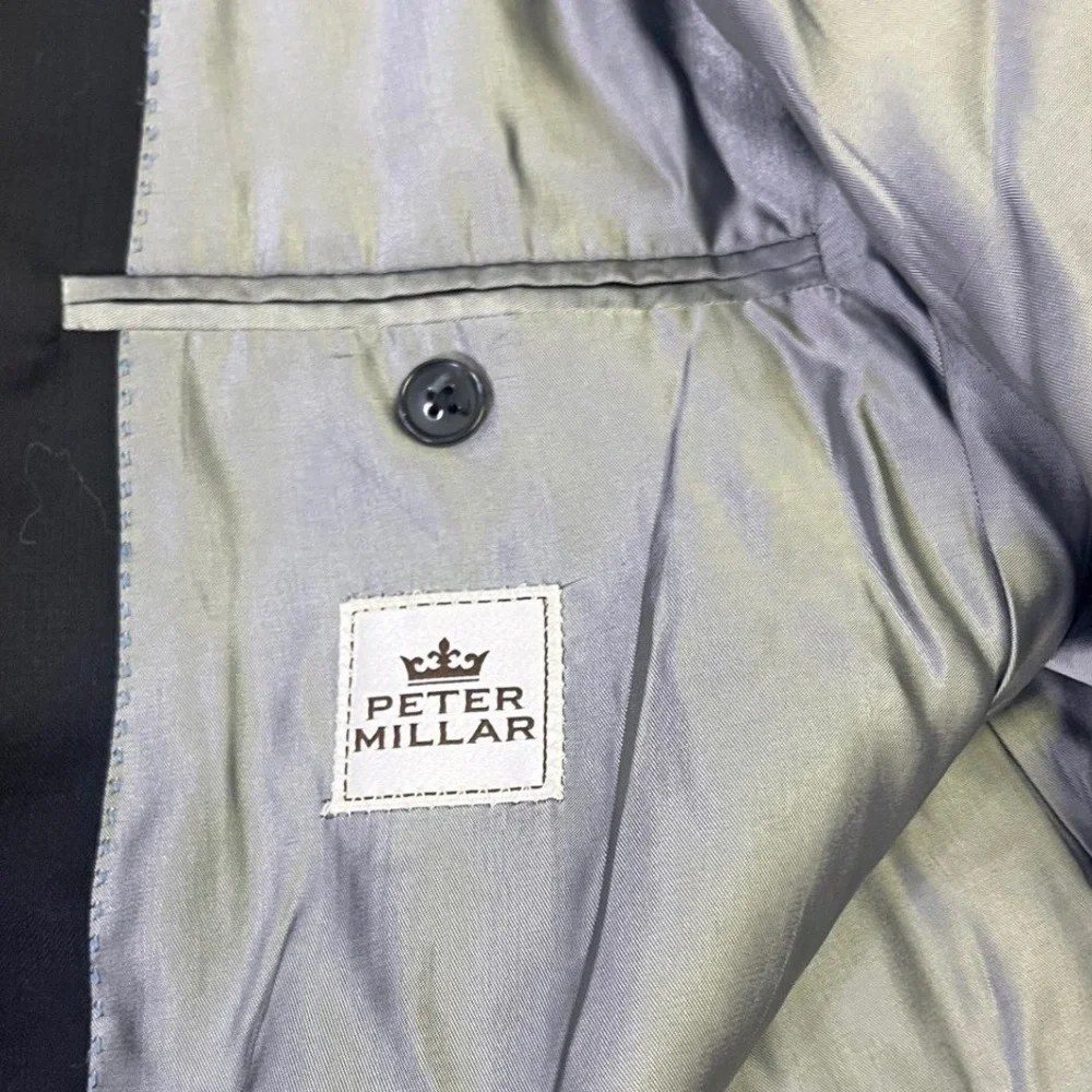 Peter Millar‎ Men's Black Blazer Jacket Business Casual Formal Suit Coat 44R